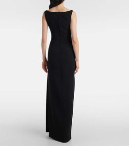 David Koma Crystal-embellished cady gown