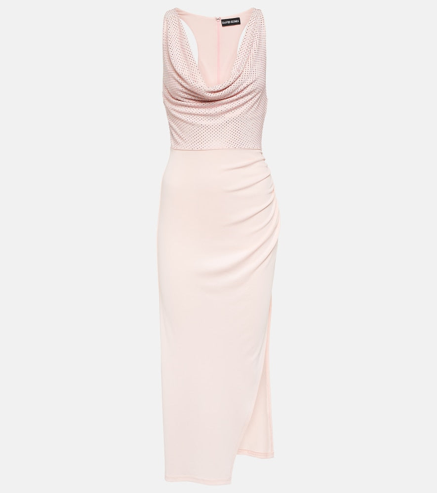 David Koma Crystal-embellished midi dress. David Koma 水晶装饰中长连衣裙