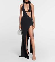 David Koma Cutout satin gown