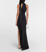 David Koma Cutout satin gown