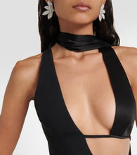 David Koma Cutout satin gown