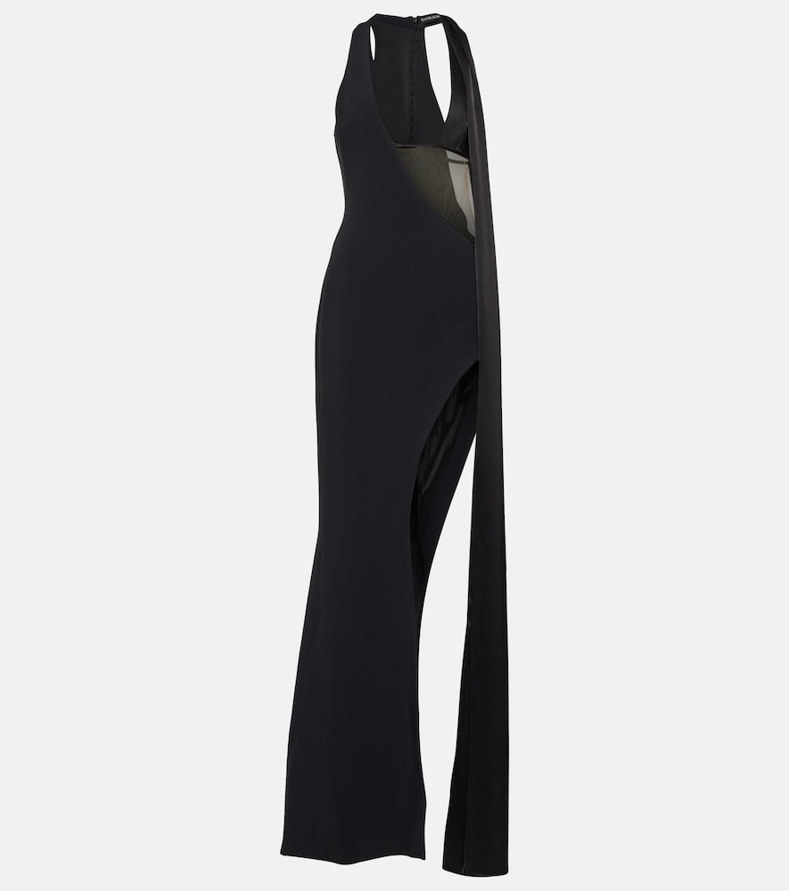 David Koma Cutout satin gown. David Koma 镂空缎面礼服