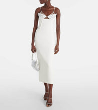 David Koma Embellished cady midi dress
