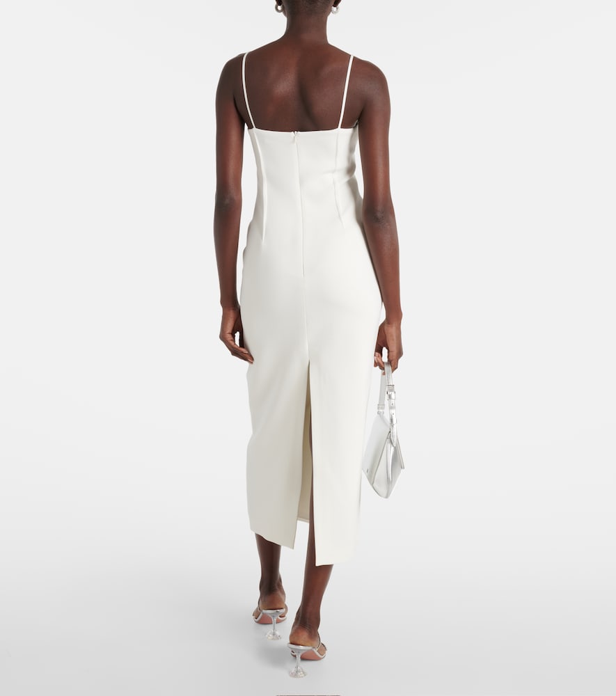 David Koma Embellished cady midi dress