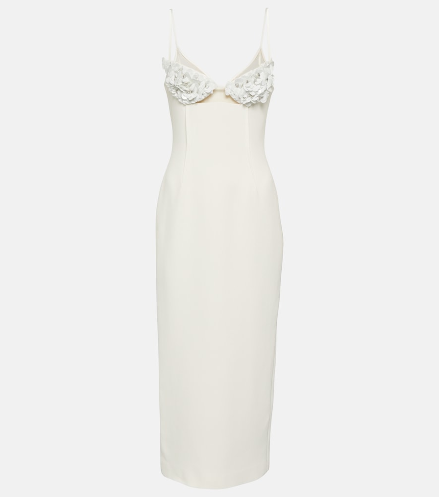 David Koma Embellished cady midi dress. David Koma 缀饰绉纱中长连衣裙