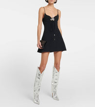 David Koma Embellished cady minidress