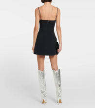 David Koma Embellished cady minidress