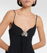 David Koma Embellished cady minidress