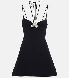 David Koma Embellished cady minidress