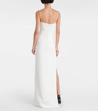 David Koma Embellished crêpe jersey gown