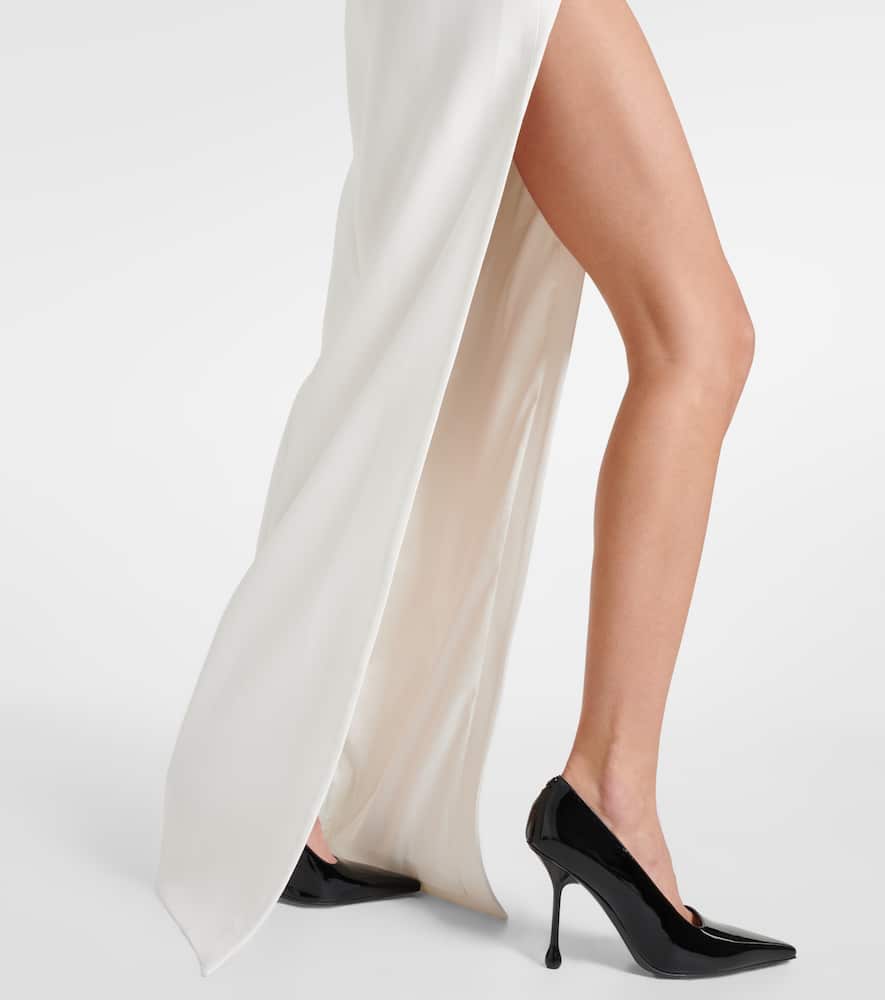 David Koma Embellished crêpe jersey gown