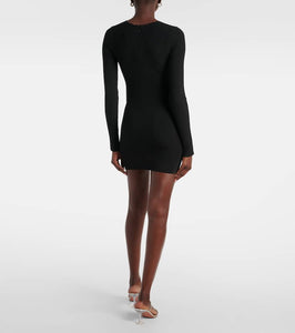 David Koma Embellished cutout minidress