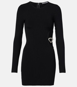 David Koma Embellished cutout minidress