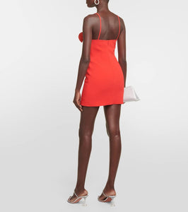 David Koma Floral-appliqué minidress