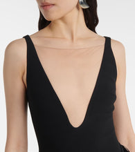 David Koma Fringed asymmetric cady gown