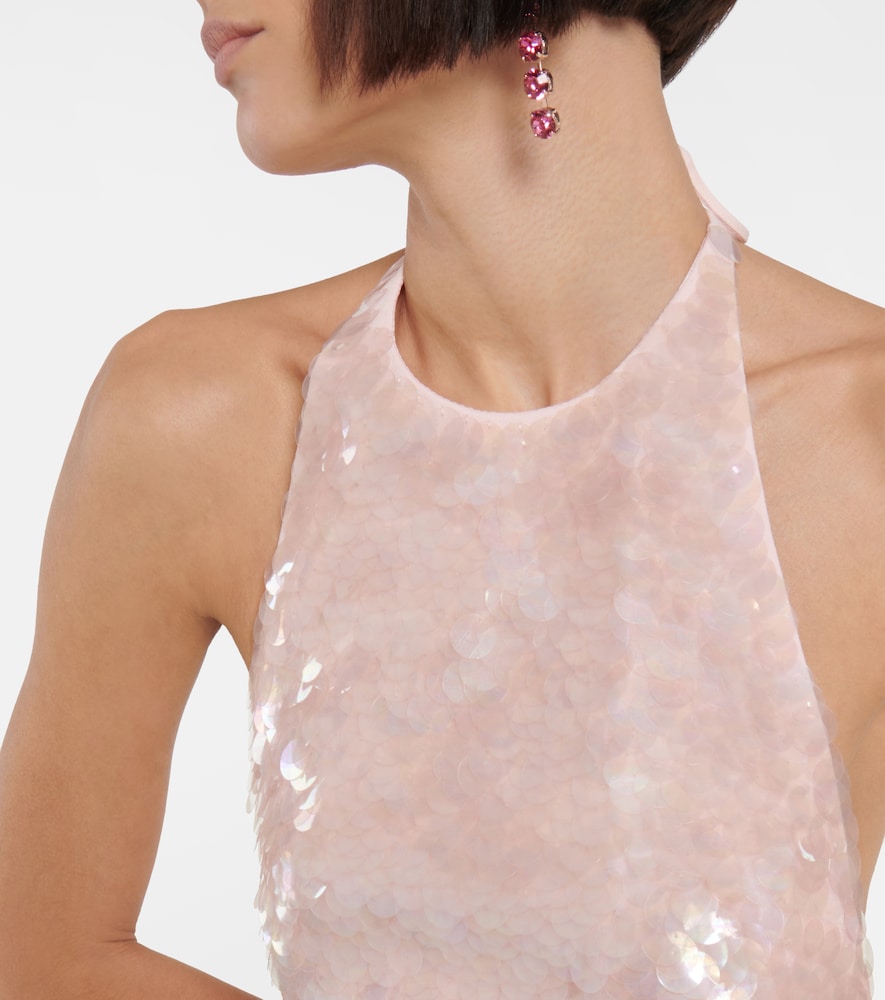 David Koma Gradient sequin minidress