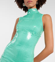 David Koma Halterneck sequined gown