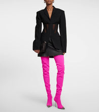 David Koma Jersey over-the-knee boots
