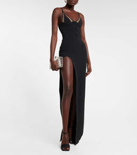 David Koma Mesh-paneled gown