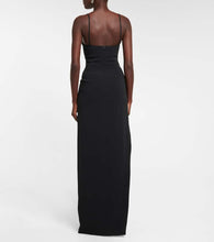 David Koma Mesh-paneled gown
