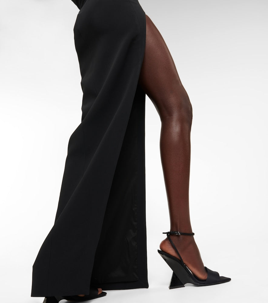 David Koma Mesh-paneled gown