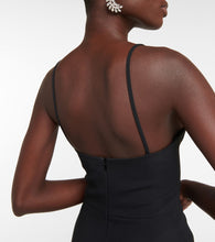David Koma Mesh-paneled gown