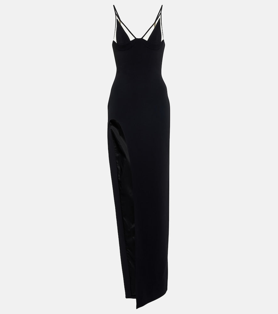 David Koma Mesh-paneled gown. David Koma 网纱拼接礼服