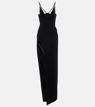David Koma Mesh-paneled gown