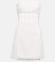 David Koma Mesh-trimmed minidress