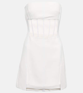 David Koma Mesh-trimmed minidress