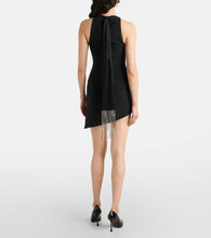 David Koma Metal-trimmed midi dress