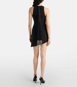 David Koma Metal-trimmed midi dress