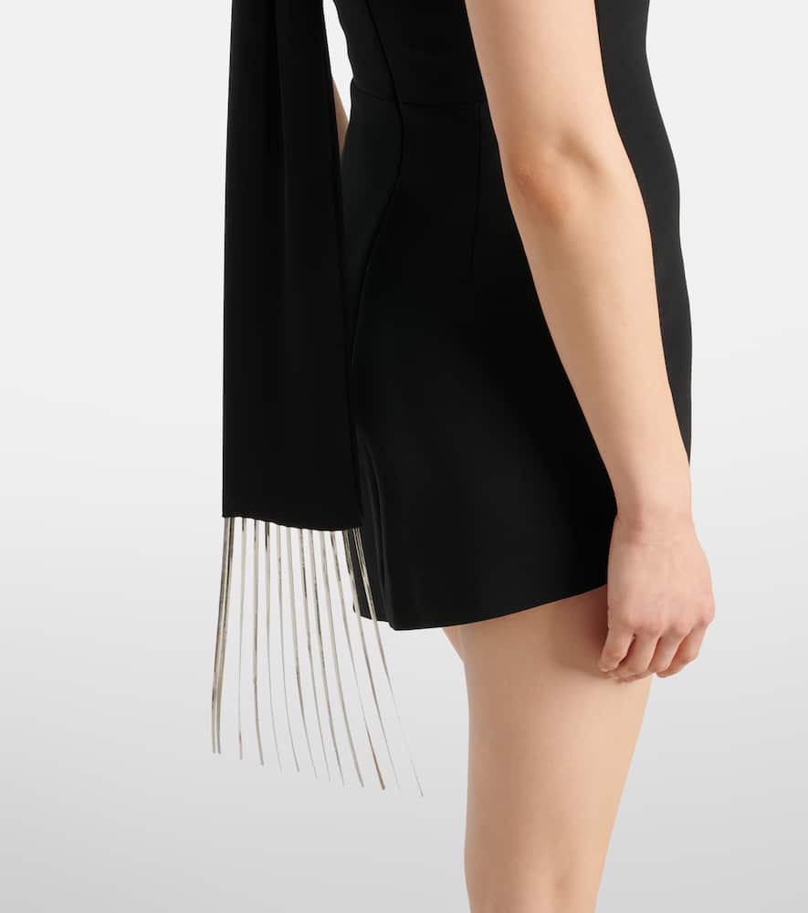 David Koma Metal-trimmed midi dress