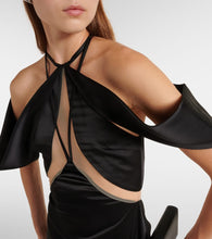 David Koma Off-shoulder tulle gown
