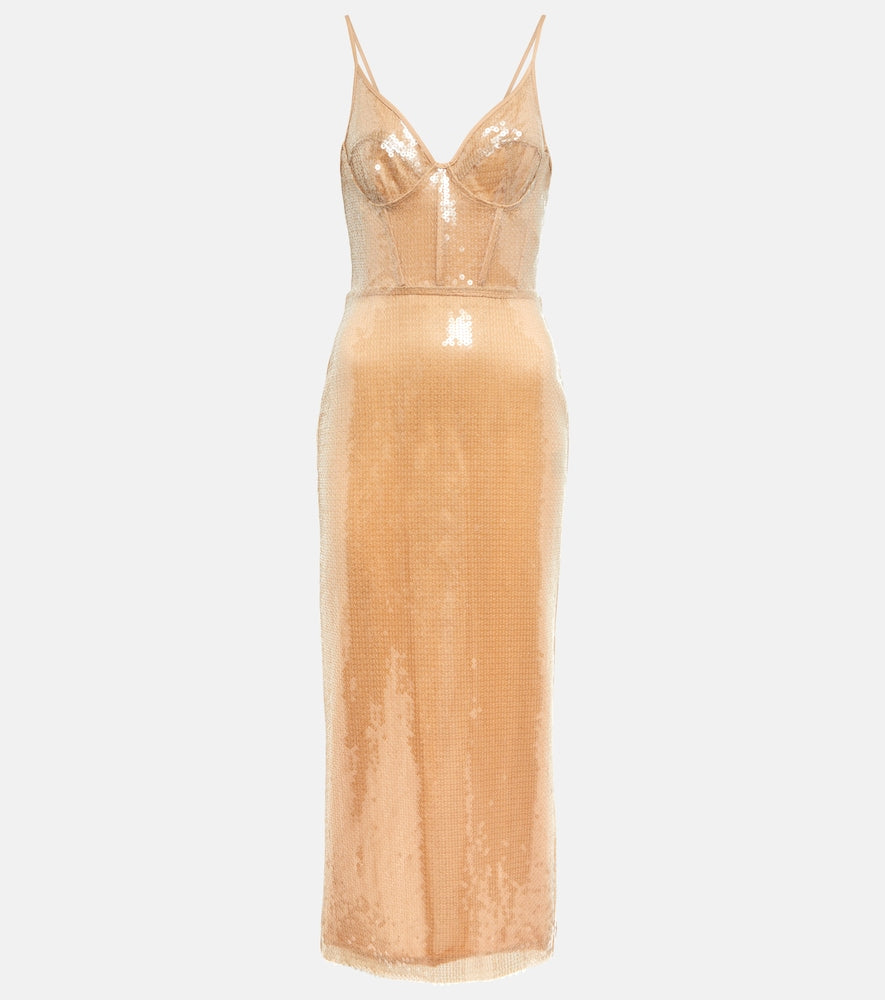 David Koma Sequined midi dress. David Koma 亮片中长连衣裙