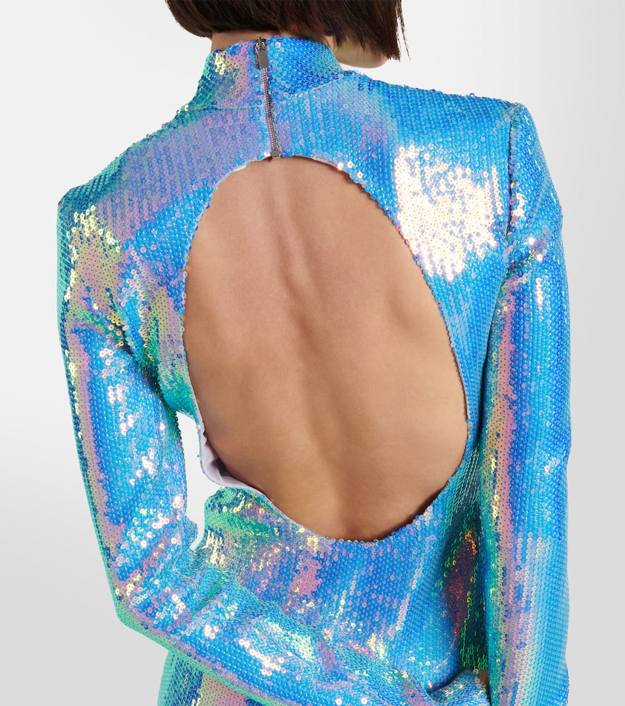 David Koma Sequined minidress