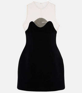 David Koma Wave tulle minidress