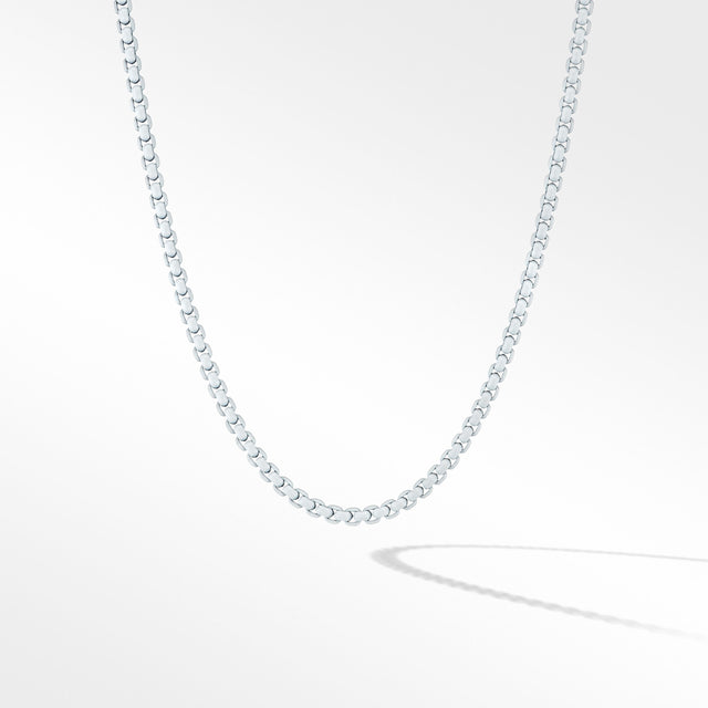 David Yurman Bel Aire Box Chain Necklace in White with 14K Yellow Gold Accent | 18 Inches