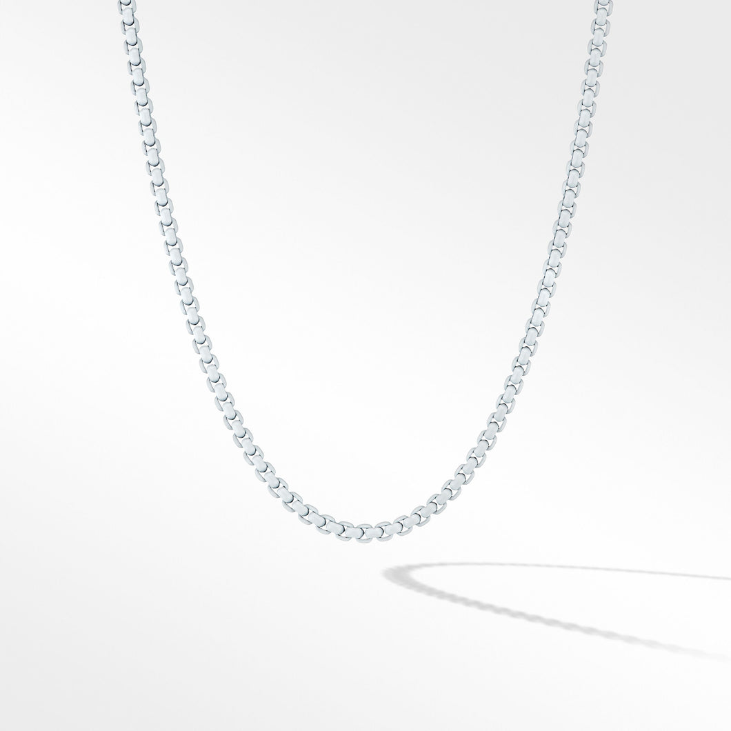 David Yurman Bel Aire Box Chain Necklace in White with 14K Yellow Gold Accent | 18 Inches