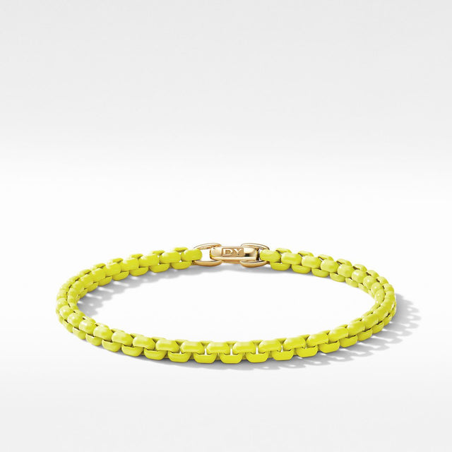 David Yurman Bel Aire Chain Bracelet in Yellow with 14k Yellow Gold Accent | 4mm | Medium