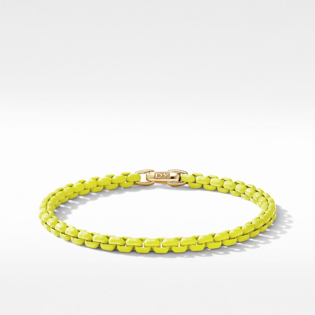 David Yurman Bel Aire Chain Bracelet in Yellow with 14k Yellow Gold Accent | 4mm | Medium