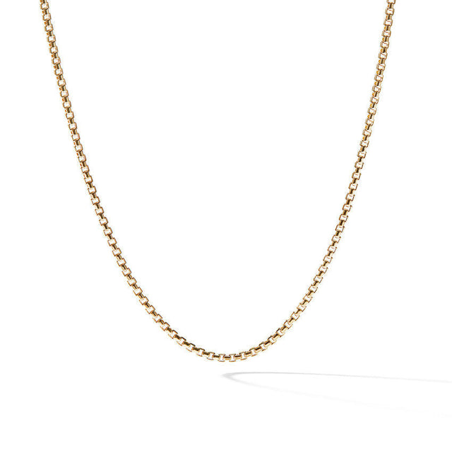 David Yurman Box Chain Necklace in 18K Yellow Gold, 1.7mm - 32 Inches