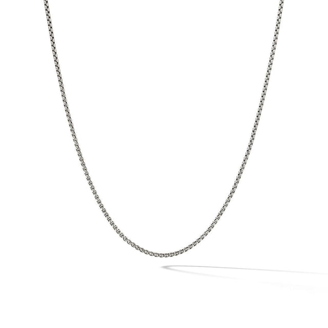 David Yurman Box Chain Necklace with an Accent of 14K Gold, 1.7mm - 16 Inches
