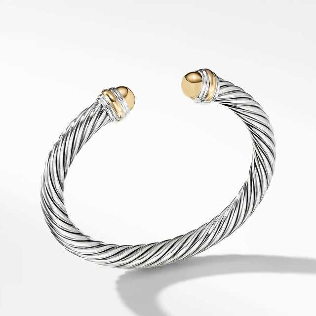 David Yurman Cable Classic Collection Bracelet with 14k Yellow Gold