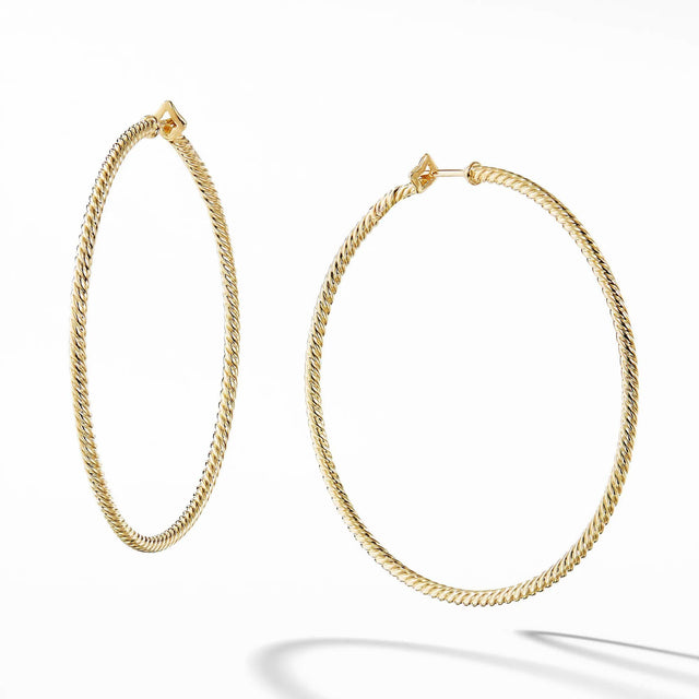 David Yurman Cable Classics Hoop Earrings in 18k Gold