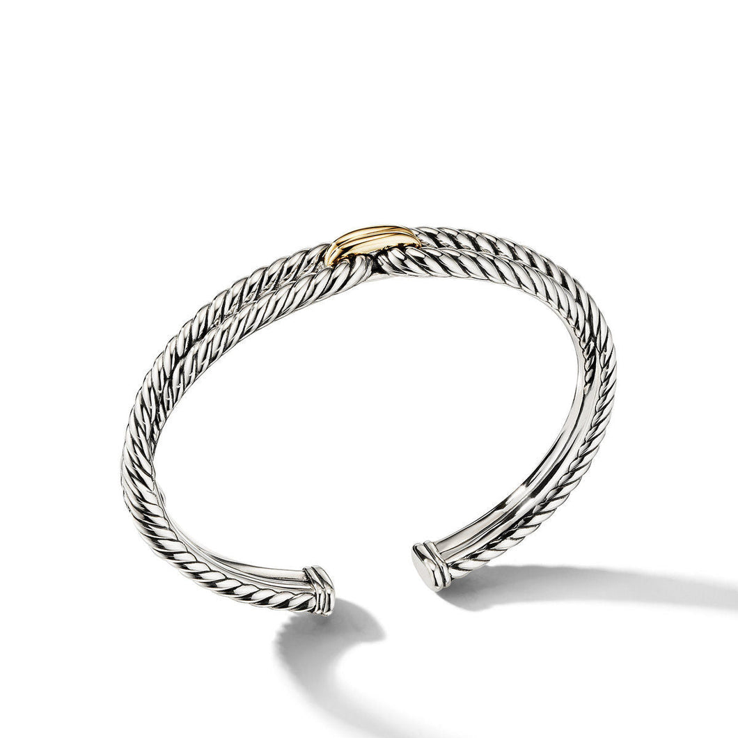 David Yurman Cable Loop Bracelet with 18k Gold - Large