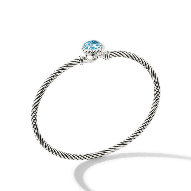 David Yurman Chatelaine Bracelet with Blue Topaz - Medium