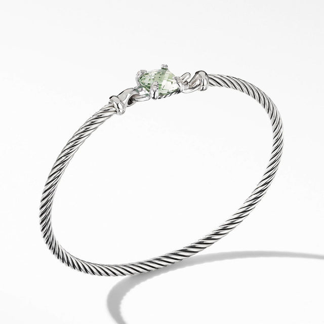 David Yurman Chatelaine Bracelet with Prasiolite and Diamonds - Medium