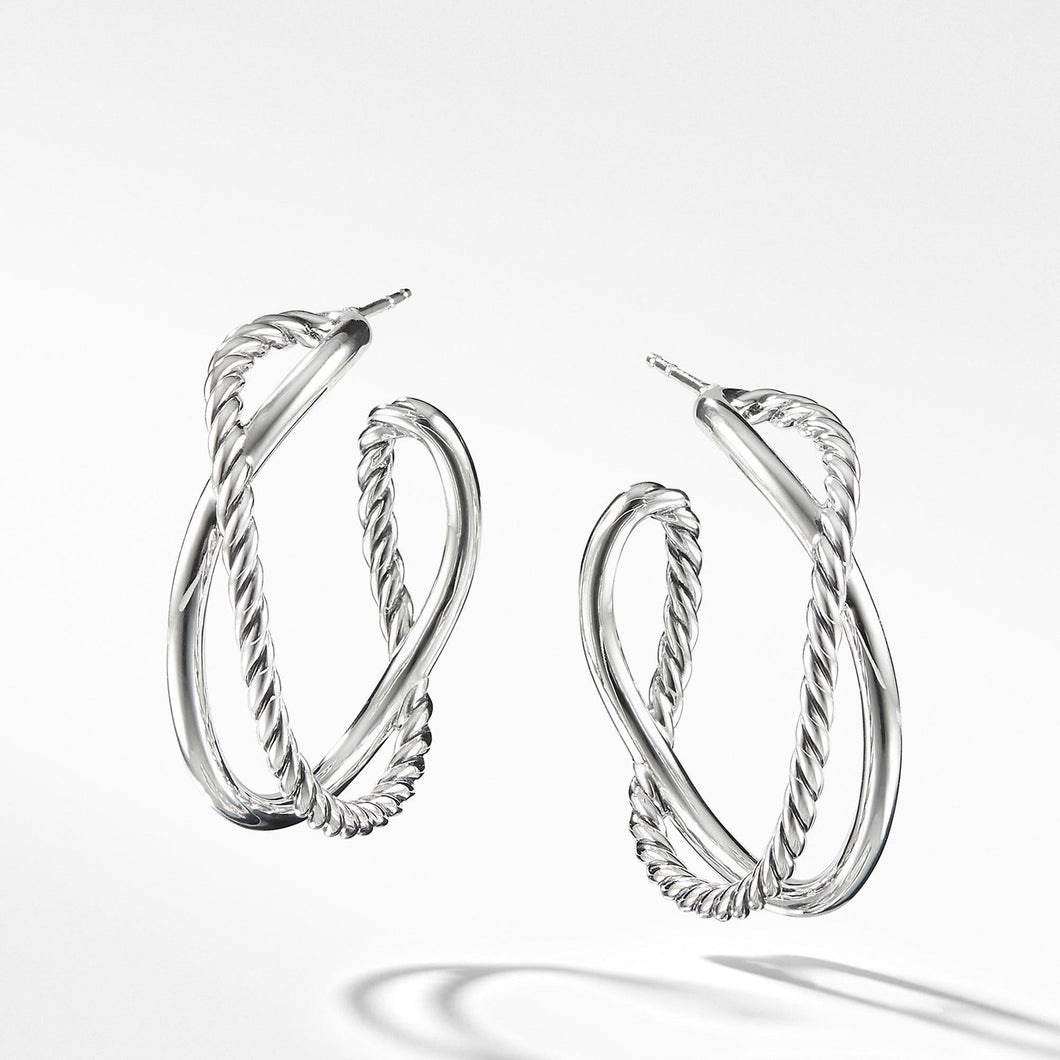 David Yurman Crossover Collection Hoop Earrings