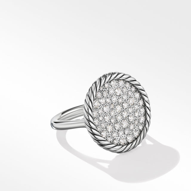 David Yurman DY Elements Ring with Pave Diamonds - Size 8